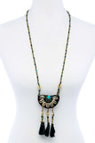 Fashion Sea Shell And Beaded Long India Necklace